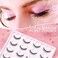 Short Eyelashes Natural Look 6D Wispy Mink Lashes 10 Pairs 100 Handmake Reusable Fake Eyelashe ShortNatural_10pairs