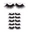 6packs Eyelashes 301 Christina 100 Human Hair Fake Eyelashes