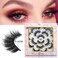 DYSILK False Eyelashes Wispy Lashes  Mink Lashes Fluffy 10 Pairs 6D Faux Lashes Pack 18mm Lashes Wispy Eye Lashes Pack Long Eyelashes Natural Look Reusable Fake Eyelashes Wispy Fluffy Cat Eye Soft