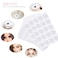 200 Pcs Eyelash Extension Adhesive Glue Pallet Sticker Pads Disposable Waterproof Adhesive Holder Pad and 1 Pcs Eyelash Extension Jade Stone