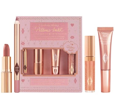 CHARLOTTE TILBURYPillow Talk Lip Secrets holiday Set  Matte Revolution Lipstick Full Size Lip Cheat Liner Collagen Lip Bath Plumper Jewel Lips Lip Gloss