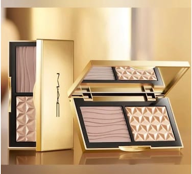 MACMAC Sculpt  Glow Duo Highlight  Contour Palette 012 oz35g gold