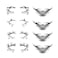 4 Pairs Halloween Eye Shadow Stickers and Skeleton Mouth Temporary Tattoo Spider Web Skull Bat Eyeliner Decals Ghost Teeth Face Makeup Stickers for Women Girls