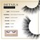 Lilly LashesNaturale Faux Mink False Eyelashes 13mm Reusable Cat Eye Wispy Lashes Black Pair