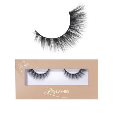 Lilly LashesNaturale Faux Mink False Eyelashes 13mm Reusable Cat Eye Wispy Lashes Black Pair
