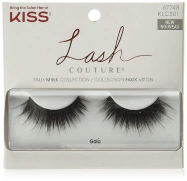 KISS Lash Couture False Eyelashes Gala 12 mm Includes 1 Pair Of Lashes Contact Lens Friendly Easy to Apply Reusable Strip Lashes Adhesive Sold Separately