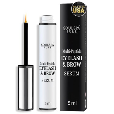 Eyelash Serum  Advanced Brow  Eye Lash Serum with Biotin  Peptides  Nourishing Serum  Eyelash Growth Serum  Conditioner  Promotes Thick Healthy Eyelashes  Brows  5 ML
