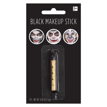 amscan Black Face Paint Makeup Stick for Party Fun  005 oz  Bold LongLasting  EasytoApply  Perfect Party Essential for Kids  Adults