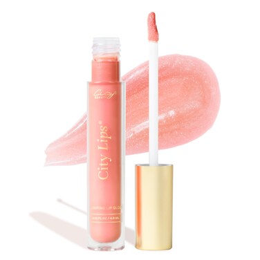 City Beauty City Lips Plumping Lip Gloss South Peach  HighShine Gloss for Fuller YoungerLooking Lips  Hydrating  Smoothing Lip Treatment Hyaluronic Acid