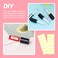 AMORIX50PCS Mini Lip Gloss Tubes with Wand 12ml Empty Containers Clear Refillable Travel Lip Balm Bottles for Samples with 5ml Syringes DIY Lip Gloss Base  Tag Labels Stickers Black