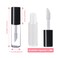 AMORIX50PCS Mini Lip Gloss Tubes with Wand 12ml Empty Containers Clear Refillable Travel Lip Balm Bottles for Samples with 5ml Syringes DIY Lip Gloss Base  Tag Labels Stickers Black