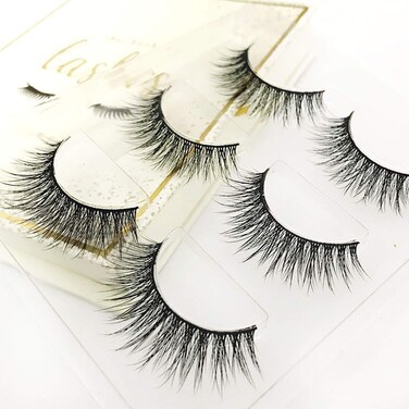 Volume 1  Reusable False Eyelashes  Cruelty Free  3 Pairs