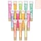 Expressions12pc Clear Lip Gloss Pack  Lip Oils with Vitamin E and Essential Oils Flavored Lip Gloss Clear Tubes Hydrating Lip Glow Oil Tinted Lip Oil Lip Moisturizer