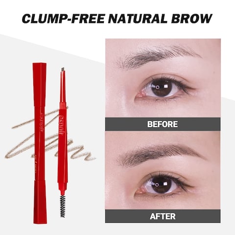 Espoir The Brow Balance Pencil 4 Ash Brown  Eye Brow Pencil thats Natural and Easy to Draw without Clumping  A Detailed and Rich Eyebrow Texture  Korean Makeup