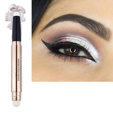 White Eyeshadow Stick MakeupCream Shimmer Smooth Glitter Eye Shadow Pencil Base Primer Palette Waterproof Long Lasting EyeShadow Pen White Liner Highlighter Stick MultiDimensional Eyes Look