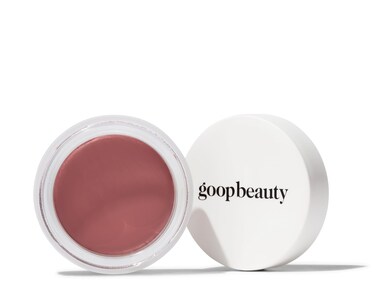 goopBeauty Cream Blush  Sheer Pop of Color for Lips  Cheeks  Vitamin C Vitamin E  Safflower Oil  Natural Makeup for Glowing Skin  Paraben  Silicone Free  05 oz  Velveteen  Sheer Mauve