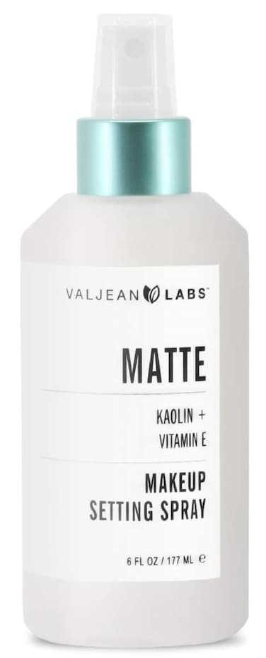 VALJEAN LABSMatte Makeup Setting Spray  Koalin  Vitamin E  LongLasting Wear Matte Finish  Helps Hydrate and Control Oil  Paraben Free Cruelty Free Made in USA 6 oz White