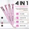 4 in 1 Makeup Pen  Refillable Makeup Pen for Easy Travel  Portable Makeup Set with Colored Eyeliner Brow  Lip Liner  Highlighter  CrueltyFree Beauty ParabenFree Makeup Pen