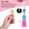 AMORIX50PCS Lip Gloss Tubes Empty 10ml Pink Cap Lip Gloss Containers Lip Balm Tubes Cute Squeeze Tubes Lipgloss Making Supplies  2 x 20ml Syringes Tag Labels for Lip Gloss Base