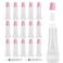 AMORIX50PCS Lip Gloss Tubes Empty 10ml Pink Cap Lip Gloss Containers Lip Balm Tubes Cute Squeeze Tubes Lipgloss Making Supplies  2 x 20ml Syringes Tag Labels for Lip Gloss Base