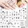 2sheets Semi Permanent Tattoo Temporary Tattoos Adult Women Finger Tattoos Long Lasting 12 Weeks Tiny Fake Tattoos