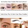 22 Pairs Peel Off 4D Eyebrow Tattoo Sticker Nature False Eyebrows HairLike Authentic Eyebrows Long Lasting Waterproof Temporary Tattoo for Eyebrow Grooming Shaping Brown