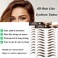 22 Pairs Peel Off 4D Eyebrow Tattoo Sticker Nature False Eyebrows HairLike Authentic Eyebrows Long Lasting Waterproof Temporary Tattoo for Eyebrow Grooming Shaping Brown