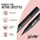 SkoneWaterproof Liquid Eyeliner  Long Lasting  Smudge Proof  Insanely Intense Tattooed Eyeliner Pen with Felt Tip Applicator  Jet Black 007oz