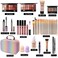 Makeup Set for Girls Rainbow Makeup Kit Beauty Boxes with Brushes and Cosmetics Fashionable Makeup Case Organizer Pink
