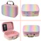 Makeup Set for Girls Rainbow Makeup Kit Beauty Boxes with Brushes and Cosmetics Fashionable Makeup Case Organizer Pink