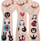 Music Temporary Tattoos Stickers 94 Styles Mixed Style Hand Wrist Body Art for Kids Boys Girls Birthday Gifts Disco Music Party Supplies Decorations Favors