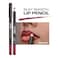 KISS New York Professional Slim Lip Pencil Creamy Soft Lip Liner Smooth LongLasting Rich Lip Color Natural Lip Makeup WaterResistant Lip Crayon Burgundy