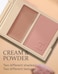 HINCETrue Dimension Layering Cheek  Cream  Pressed Powder 2 Different Shades  Textures  Silky Seamless Long Lasting Blush Makeup  Muted Beige  Elegant Rose Beige 1 ALLURE IN THE AIR L001