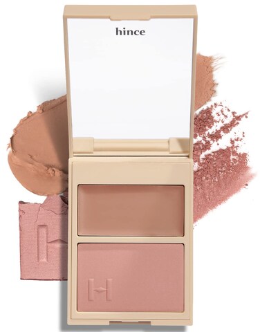 HINCETrue Dimension Layering Cheek  Cream  Pressed Powder 2 Different Shades  Textures  Silky Seamless Long Lasting Blush Makeup  Muted Beige  Elegant Rose Beige 1 ALLURE IN THE AIR L001