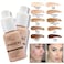 PHOERA Foundation 104 and 105  Face PrimerLiquid Full Coverage Foundation SetFoundation Brush Powder Brush5 Makeup Sponge30ml PHOERA 24HR Matte Oil Control Concealer 104 Buff Beige  105 Sand