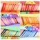 UCANBE54 Colors Splashy Candies Eyeshadow Palette Highly Pigmented Matte Shimmer Soft Creamy Glitter Rainbow Bright Powder Eye Shadow Blendable Waterproof Long Lasting Makeup Pallet