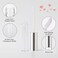 GTHER 10PCS 10ML Empty Lip Gloss Containers Tube with Wand Refillable Lip Balm Bottles Lipstick Sample Container and Funnel and Rubber Stoppers for Girls DIY Lip Samples Silver Top