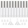 GTHER 10PCS 10ML Empty Lip Gloss Containers Tube with Wand Refillable Lip Balm Bottles Lipstick Sample Container and Funnel and Rubber Stoppers for Girls DIY Lip Samples Silver Top