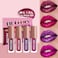 4 Colors Glitter Lipsticks Diamond Shimmer Metallic Lip Stick Set Kit Long Lasting Purple Red Matte to Glitter Sparkle Sparkly Glossy Liquid Lipstick Lip Gloss Set for Women Lips Make up