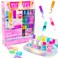 Just My Style Youniverse Lava Lip Gloss Lab AtHome STEM Kits For Kids Age 6 And Up Makeup Kits DIY Activities for Birthday Parties Sleepovers