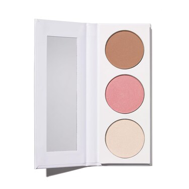 Well People Power Palette Powder Face Trio Face Powder Makeup Palette For A Sunkissed Glow Hydrates Skin Vegan  Crueltyfree Empowerment