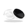 HAHIYO 4Pcs 10ml034oz Plastic Empty Travel Powder Container Small Loose Powder Compact Case Makeup Cosmetic Jar Refillable Powder Box No Leak Powder Holder with Rotatable Sifter and Black Screw Lid