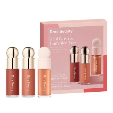 Rare BeautyLimited Edition Mini Blush  Luminize Trio  Beloved  Virtue  Enliven  New In Box