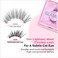 GlamneticMagnetic Half Lashes  Princess  Natural Looking Half Lash Set Short Cat Eye Flared 6Magnet Band Reusable Eyelashes Small Eyes Up to 60 Wears  1 Pair