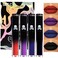 4Pcs Dark Red Purple Blue Black Matte Liquid Lipstick SetsMatte Lipstick Lip Stain Long Lasting 24 Waterproof Lip Gloss Gift Set Matt Liquid Makeup Lipstick for Women Set C