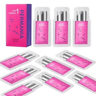 PERMANIALash Lift KitSeparate Steps Products for Salon or at Home Steps 10 Sachets of 08g003oz Each Prep STEP1