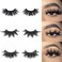 mikiwiReal Mink lashes 3D Mink Lashes 5D Mink Lashes Fluffy Long Mink Eyelashes Dramatic Lashes Luxury Makeup Valentines Day Gifts eyelashes 3pairsa