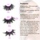 mikiwiReal Mink lashes 3D Mink Lashes 5D Mink Lashes Fluffy Long Mink Eyelashes Dramatic Lashes Luxury Makeup Valentines Day Gifts eyelashes 3pairsa