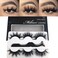mikiwiReal Mink lashes 3D Mink Lashes 5D Mink Lashes Fluffy Long Mink Eyelashes Dramatic Lashes Luxury Makeup Valentines Day Gifts eyelashes 3pairsa