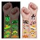 Partywind 100 Styles Luminous Day of the Dead Tattoos for Kids Glow Halloween Day of the Dead Decorations Party Supplies Favors Halloween Day of the Dead Gifts Costume Makeup